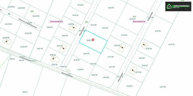 Żory Baranowice, działka z dr.dojazdową i dostępem domediów