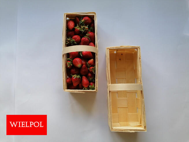 Drewniane łubianki do truskawek Opakowania do truskawek 1KG