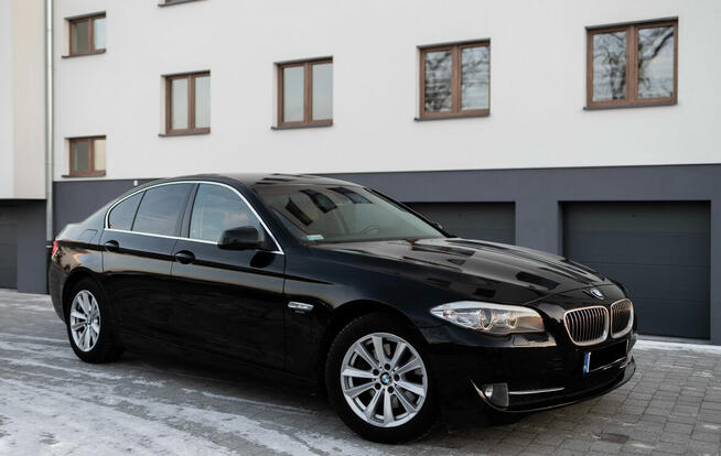 BMW 520d brązowe skóry