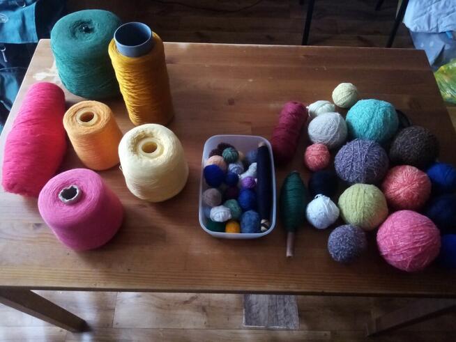 Włóczki , przędze Mix