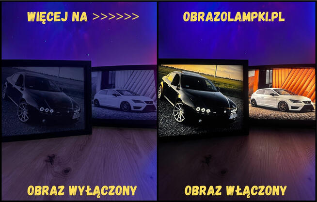 Personalizowany obraz LED – lampka na prezent | Obrazolampka