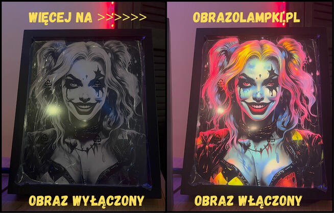 Dekoracyjna lampka LED – obrazolampka do pokoju lub na preze