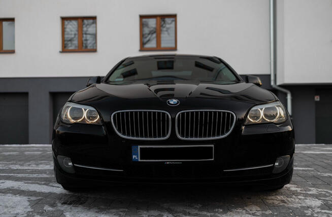 BMW 520d brązowe skóry