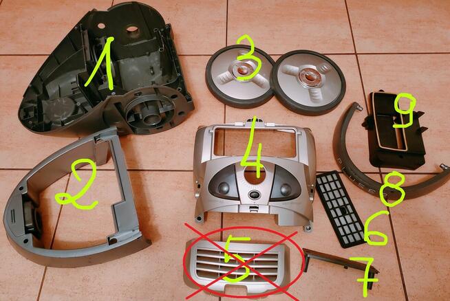 Zelmer PLUSER ZVC265 SK 700W / CZĘŚCI !!!