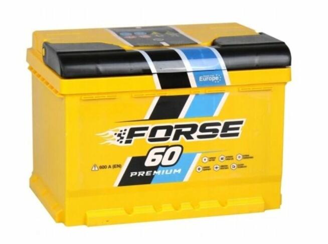 Akumulator 12V 60Ah 600A P+ FORSE Premium Ukraina