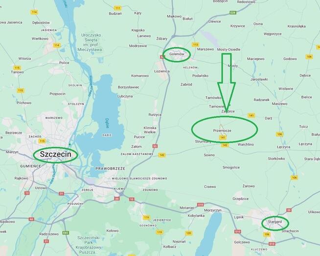 Dom wolnostojący w Przemoczu. Gm. Maszewo