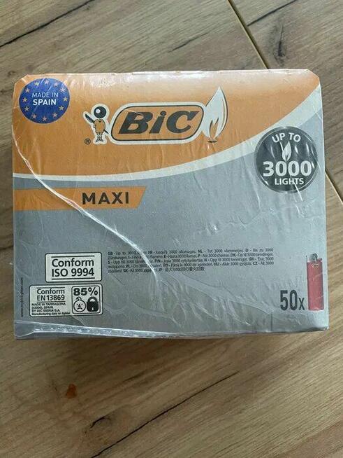 Sprzedam zapalniczki BIC J26 MAXI CLASSIC (50 szt.)