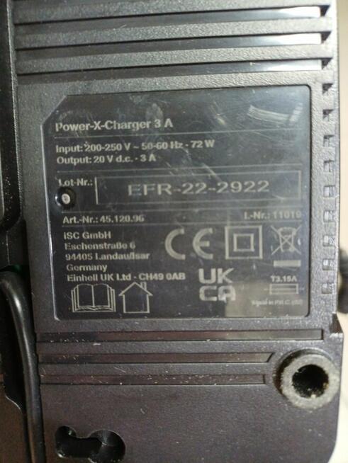 Ładowarka Einhell 18-V Pover X Change Li-ion 3A