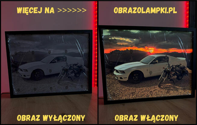 Obrazolampka z samochodem – prezent dla fana motoryzacji