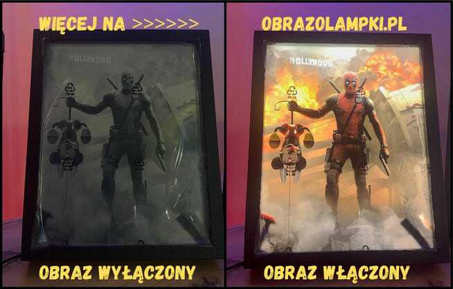 Dekoracyjna lampka LED – obrazolampka do pokoju lub na preze