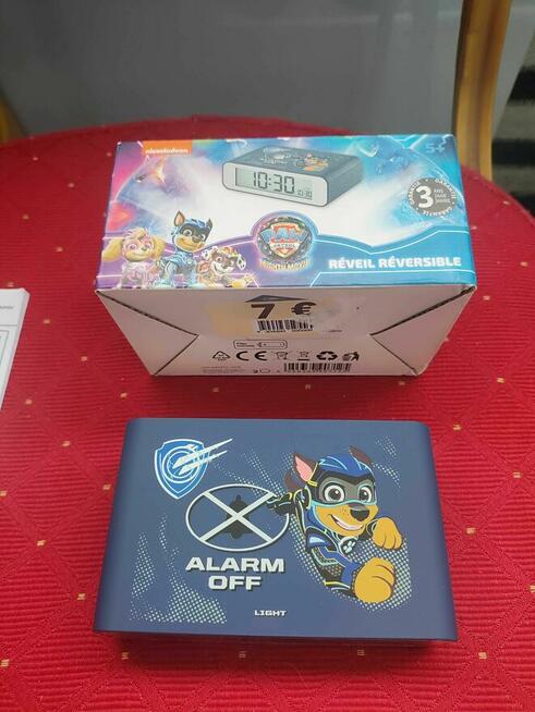 Zegarek cyfrowy Psi Patrol Zegar Budzik podświetlany