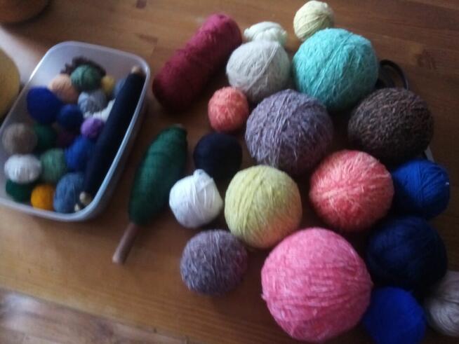 Włóczki , przędze Mix