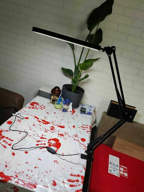 Lampka Kreślarska Szkolna Biurkowa Biurko Lampa Stołowa LED