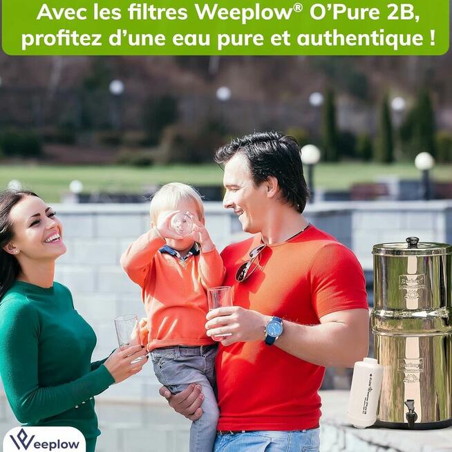 Weeplow OPure 2B filtry antyfluorowe do wody 2 sztuki