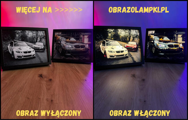 Podświetlany obraz LED – idealny prezent | Obrazolampka