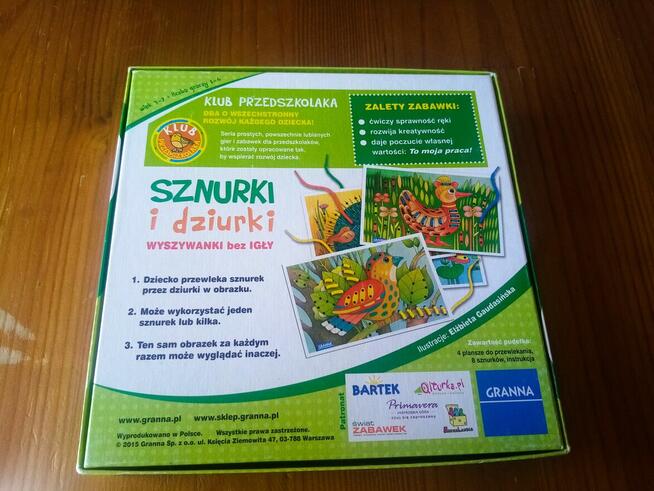 GRANNA sznurki i dziurki , wyszywanki bez igły