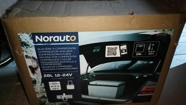 Lodówka kompresorowa do auta Norauto 28L 12-24V nowa