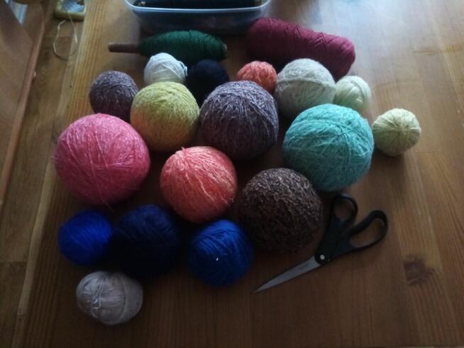 Włóczki , przędze Mix