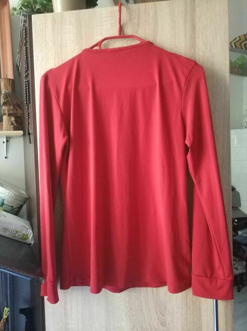 Bluzka Damska Czerwona z koronką Sweter Sweterek Alena