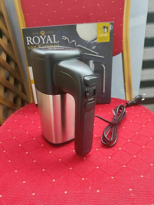 Mikser ręczny Robot kuchenny Blender Royal srebrny mixer