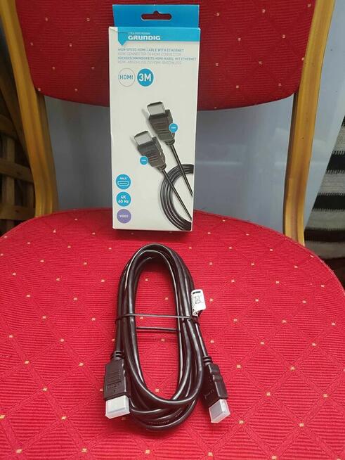 Kabel HDMI 3m Przewód do Komputera PC Telewizora Konsoli TV