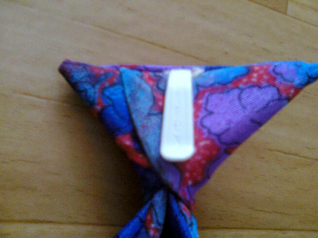 Krawat BEZ WIĄZANIA zapinany na klips wsuwany na ślub , wese