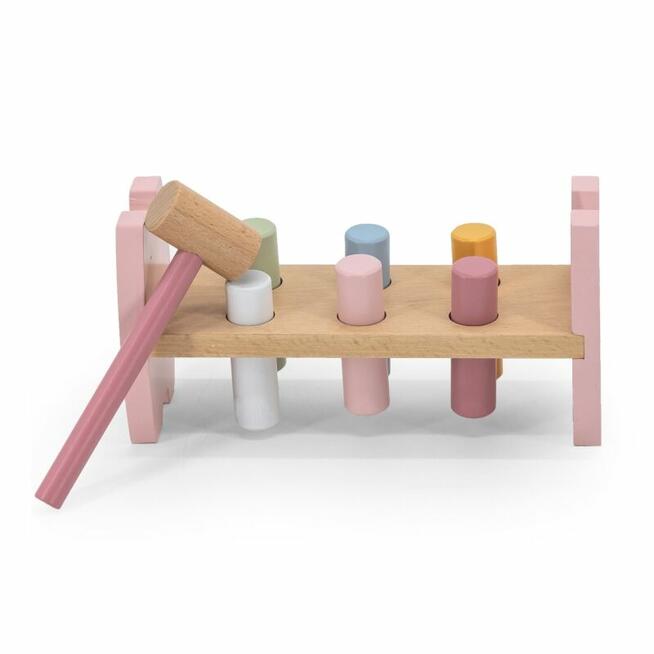 Viga PolarB Drewniana Przebijanka Wbijanka z Młoteczkiem Lis