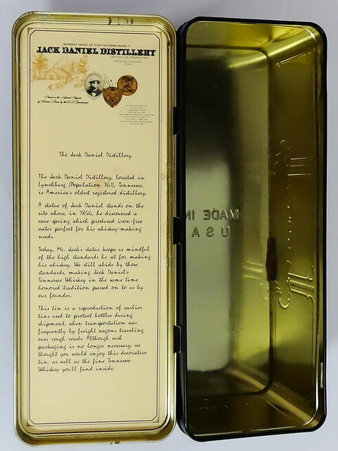 Metalowa ozdobna kolekcjonerska puszka Jack Daniels