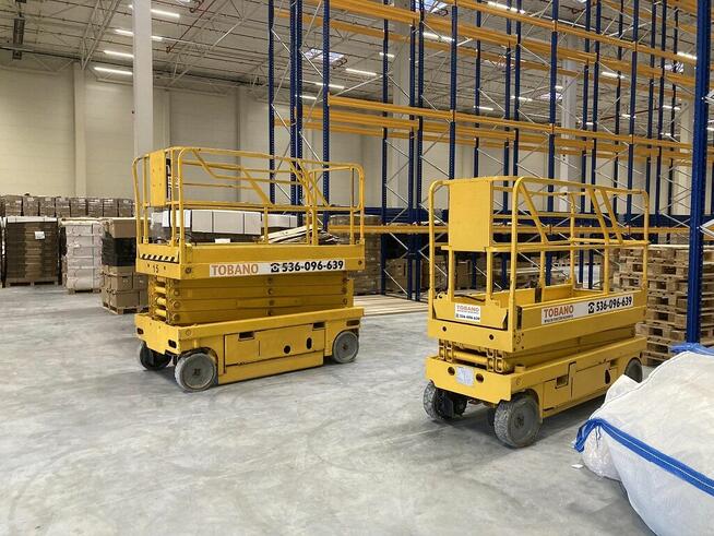 Wynajem podnośników zwyżek nożycowych przegubowych koszowych