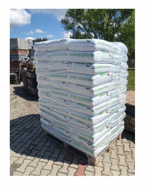 Kora Sosnowa Sortowana PALETA 33-60SZT - różne frakcje !
