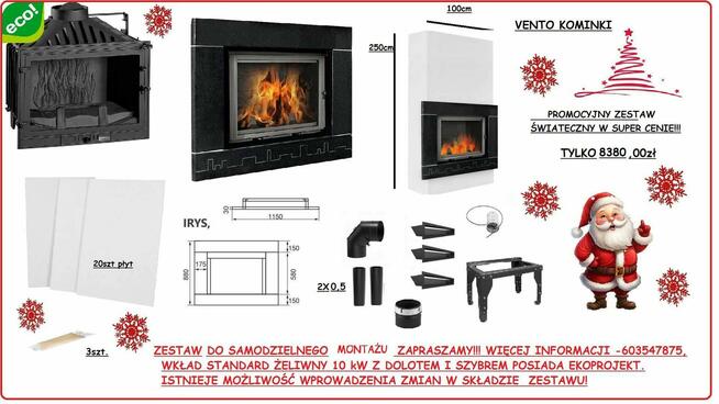 Kominek z montażem