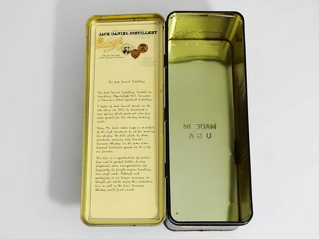 Metalowa ozdobna kolekcjonerska puszka Jack Daniels