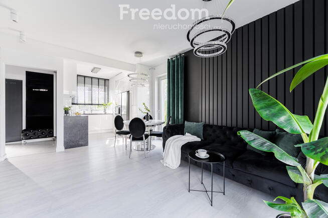 Stylowy nowoczesny dom bliźniak 100m² w Łomiankach