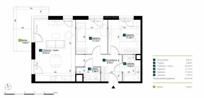 Przestronne M3 I narożny balkon I metro I trasa S8