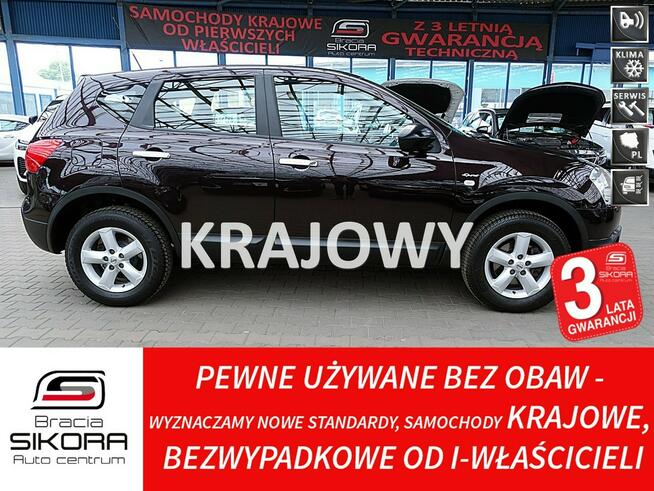 Nissan Qashqai 1,6 16V Benzyna KRAJOWY 100% Bezwypadkowy CZUJNIKI PARKOWANIA 6xAirbag
