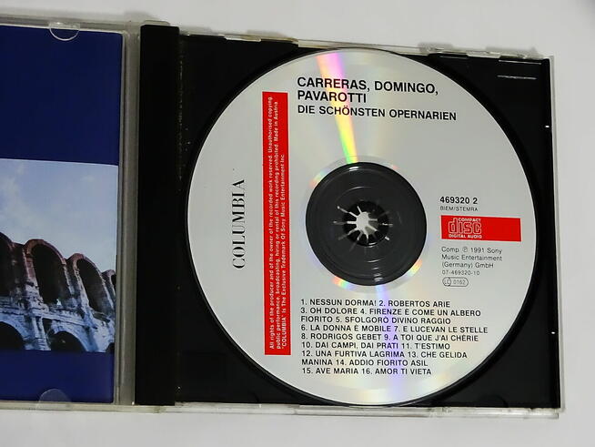 Płyta CD Carreras, Domingo, Pavarotti – Die 3 Tenöre Singen