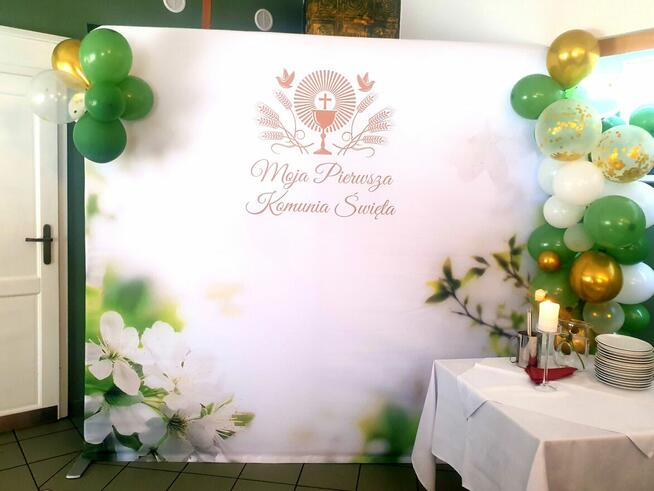 Wynajmę piękną ściankę komunijną do zdjęć