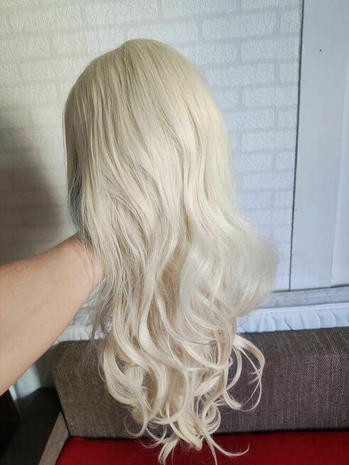 Peruka Jasny Blond długie włosy Peruka 2 8 Nowa peruka