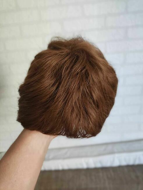 Peruka Krótkie Włosy Damska dla Kobiet Włosy krótkie brąz nowa