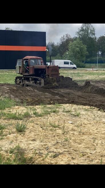 Spycharka gąsienicowa DT-75, rozruch elektryczny 24V, dowóz.