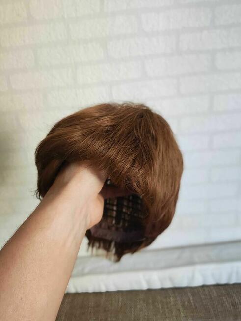 Peruka Krótkie Włosy Damska dla Kobiet Włosy krótkie brąz nowa