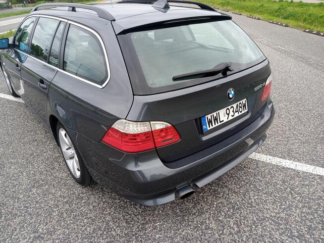 BMW seria 5E61 lift20D 177km 2008r.Automat, Skóry, Panorama