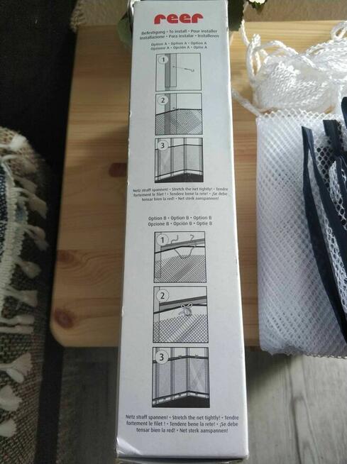 Siatka Ochronna na Balkon Balustrade Taras Osłona biała