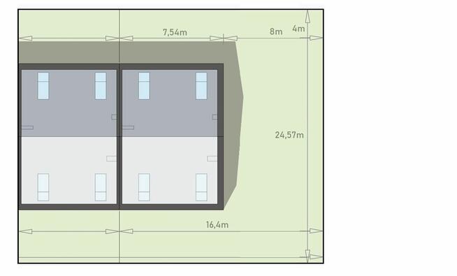 Nowoczesny dom w zabudowie szeregowej 116m