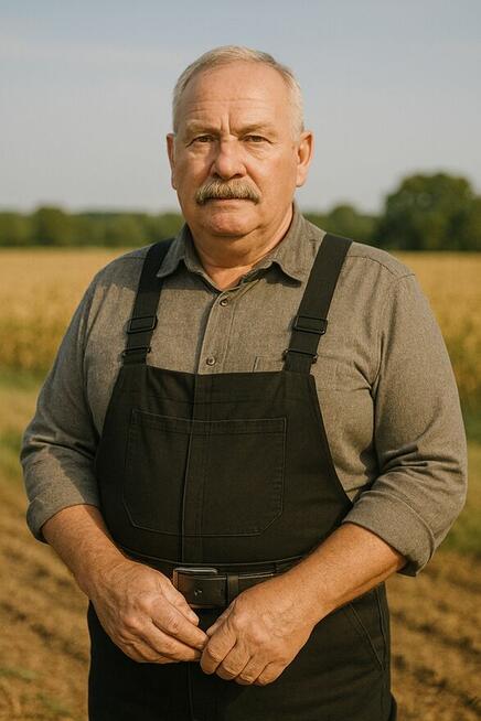 Młody starszego rolnika robotnika