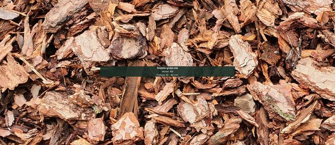 Kora Sosnowa Sortowana PALETA 33-60SZT - różne frakcje !