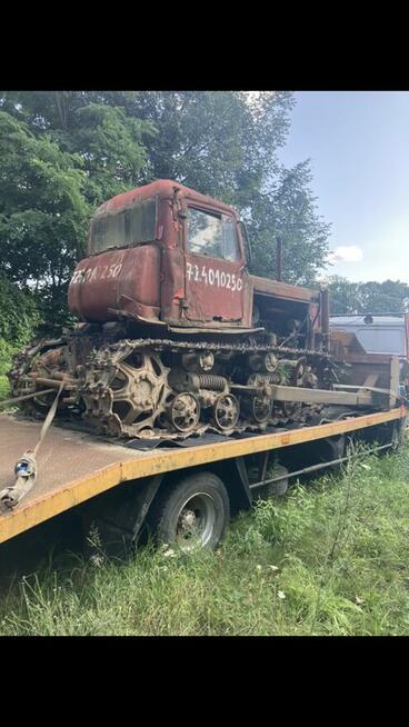 Spycharka gąsienicowa DT-75, rozruch elektryczny 24V, dowóz.