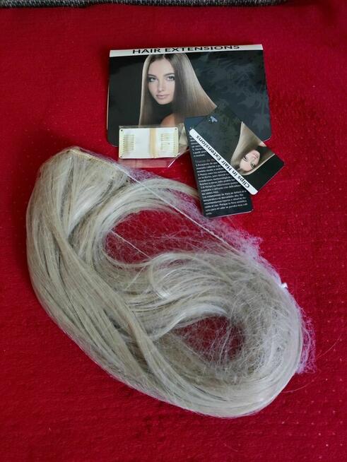 Treski doczepki do włosów włosy blond peruka dla Kobiet Nowa