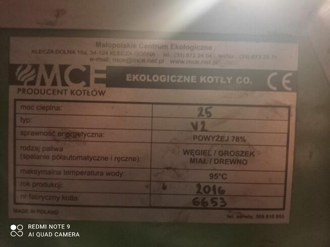 KOCIOŁ EKOLOGICZNY_używany_Producent_MCE