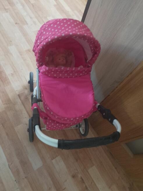 Wózek dla dziewczynki z akcesoriami